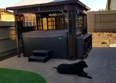 Landscaping project in Rocklin CA – gazebo and paver patio